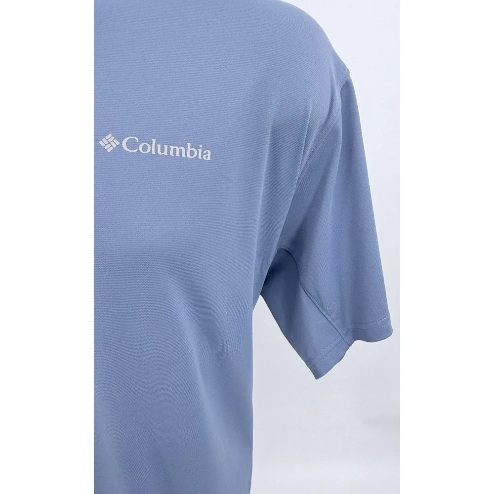 Columbia Omni-Freeze PFG Performance Short Sleeve Crew Neck Bounty Blue Men's XL